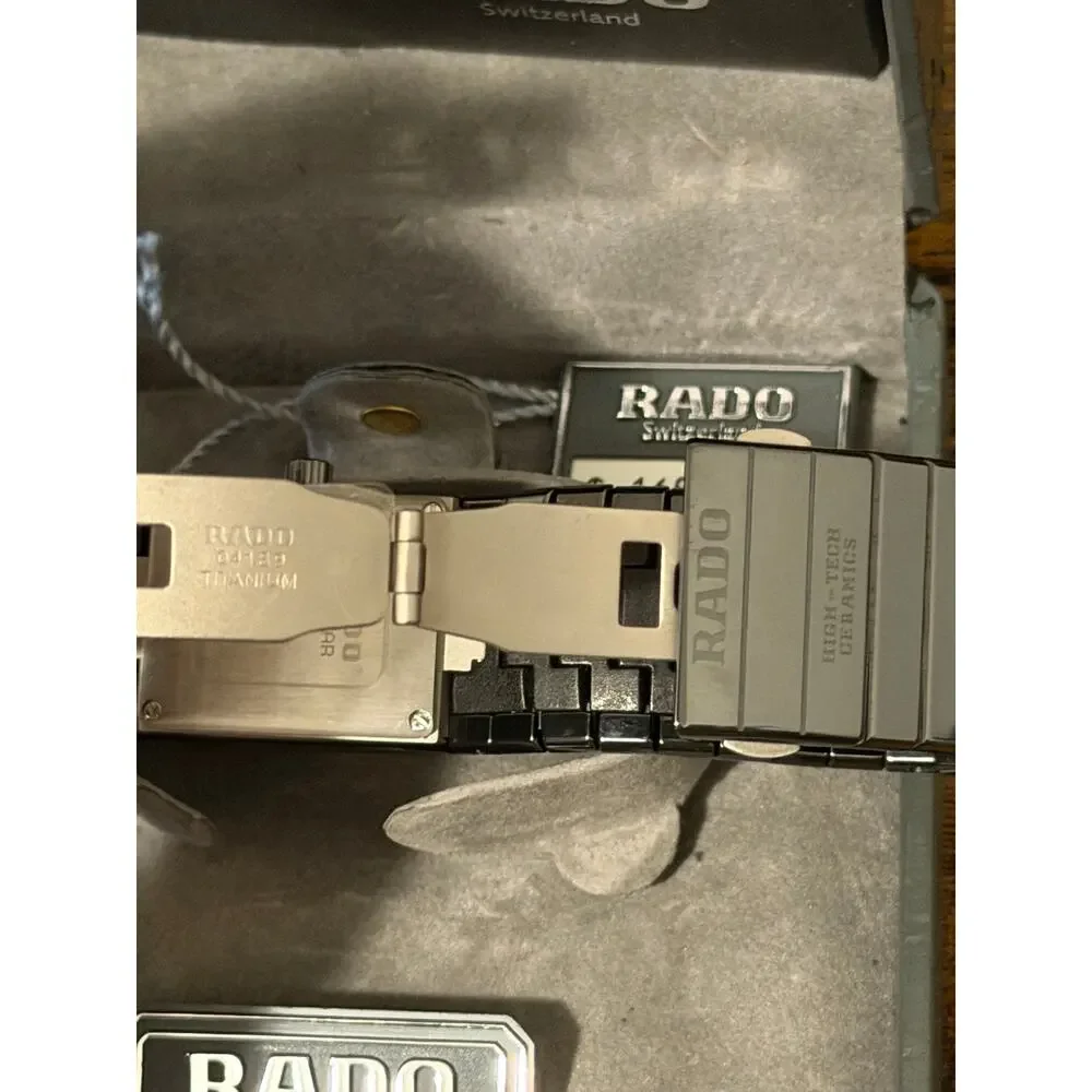 Rado DiaStar Multifunction High-Tech Ceramic Watch Analog Digital Box Papers